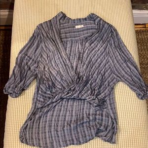 Blue/black size S blouse